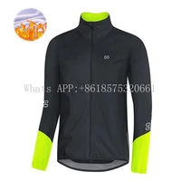 goe winter thermal fleece men cycling clothing long sleeve warm cycling jacket maillot ciclismo hombre invierno bike jersey coat