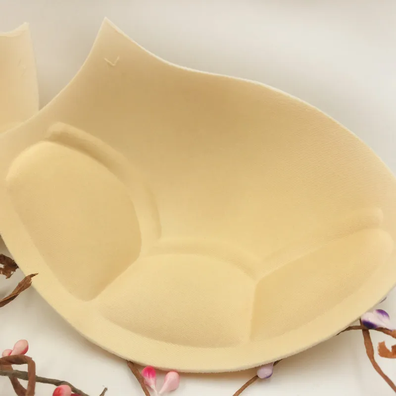 

10 pairs B208 underwear wedding dress and swimsuit sponge chest lift bra pads cups insert accessory in skin color