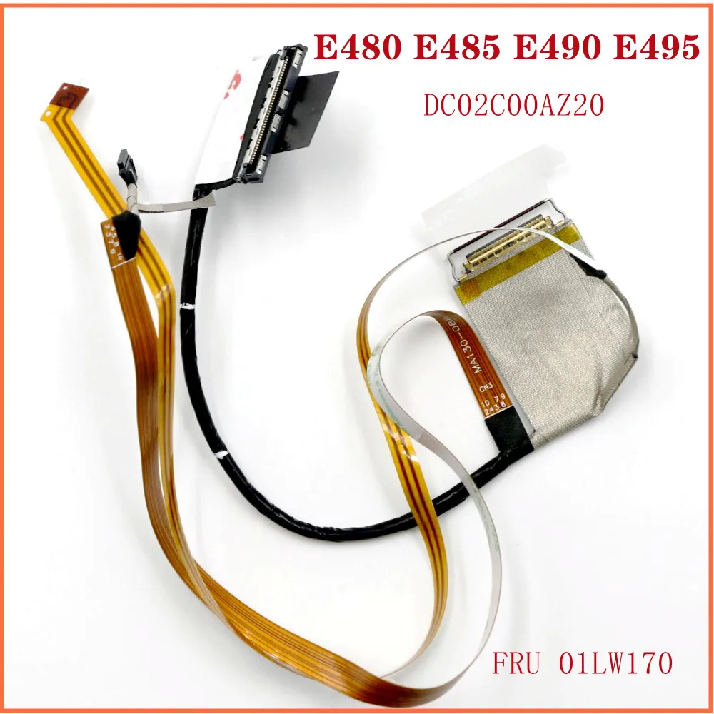 

DC02C00AZ20 для Lenovo ThinkPad E480 E485 E490 E495 ЖК-экран для ноутбука EDP LED Веб-камера кабель Lvds для камеры FRU 01LW170