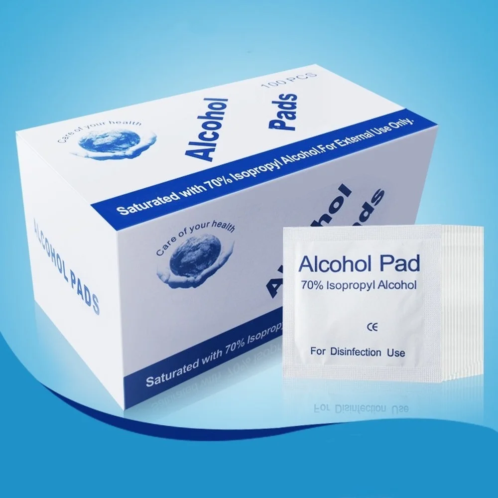 100 шт \ коробка спиртовая салфетка жидкость для снятия лака влажные салфетки