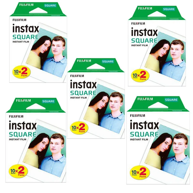 Фотобумага Fujifilm Instax Square White Edge черная пленка 10-100 шт для мгновенной печати SQ10 SQ6 Share