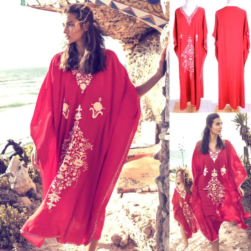 2019 Семейные комплекты в богемном стиле для мамы и дочки с v образным вырезом