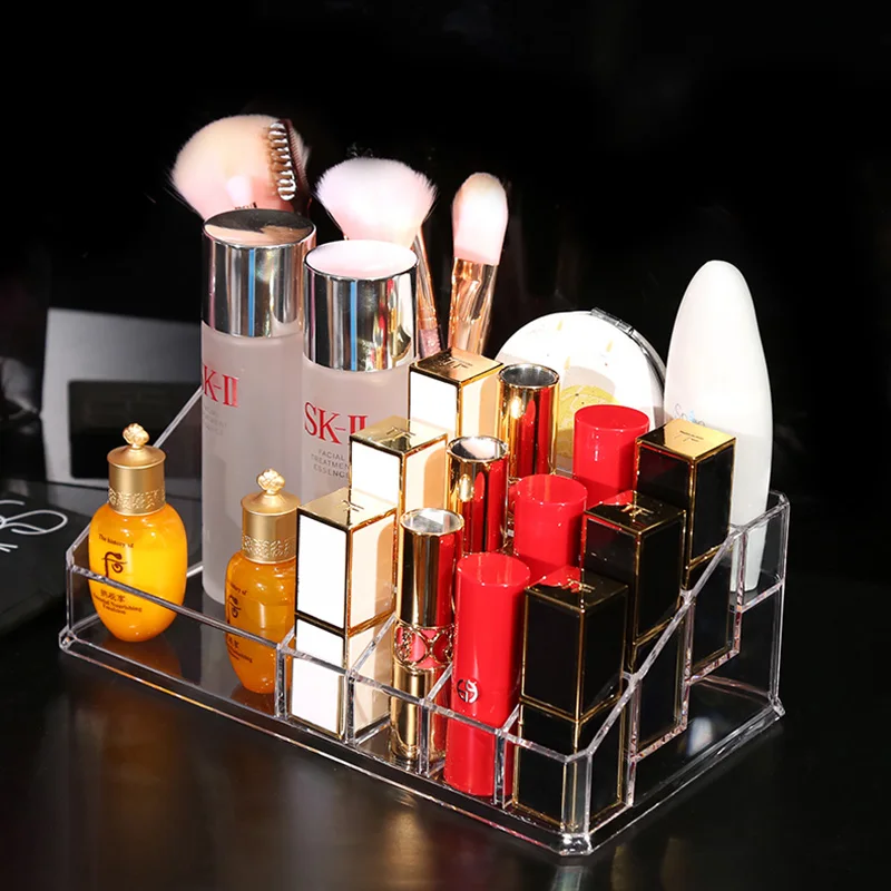 Косметическая коробка для хранения помады 16 сеток органайзер макияжа кисти
