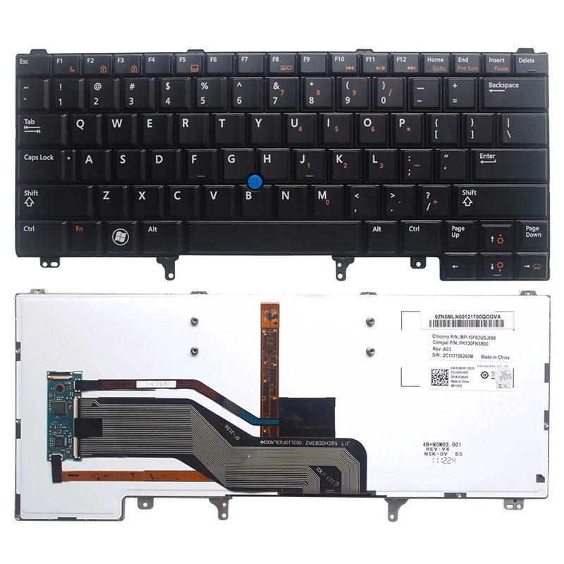 Клавиатура GZEELE XT3 для Dell Latitude E6420 E6430 E6440 черный цвет с подсветкой | Компьютеры и