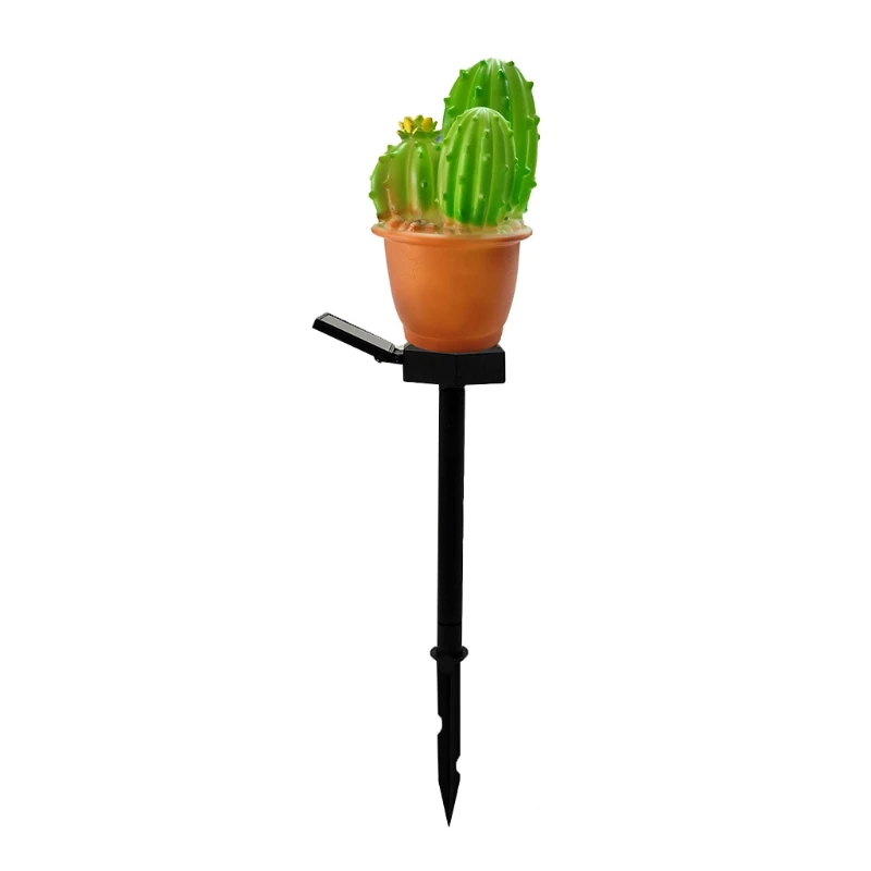 

Cactus Shaped Solar Garden Lawn Landscape Lamps Outdoor Waterproof LED Cactus Decor Warm White Lighting