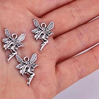 50pcs charms angle 22x15mm handmade craft pendant making fitvintage tibetan silver colordiy for bracelet necklace