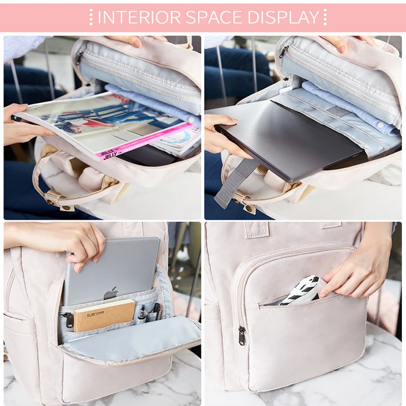 KALIDI модный рюкзак женский водонепроницаемый для ноутбука 15 6 дюйма подростков