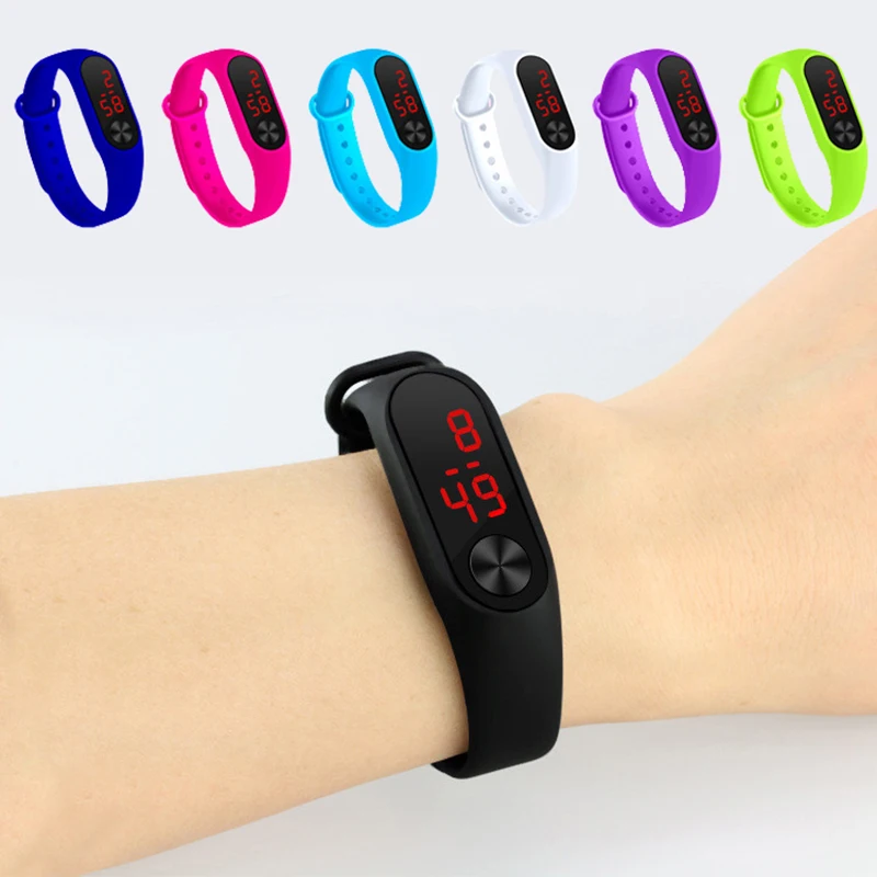 

Fashion Children's Digital Led Sport Watch Casual Silicone Children Watches Wristwatch Bracelet Relogio Masculino kids relogio