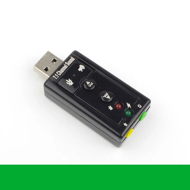 Мини-usb 2,0 3D Virtuelle 12 Мбит/с Внешний 7,1 канал аудио адаптер для карт сон карт сын аудио адаптер портативный мини-usb