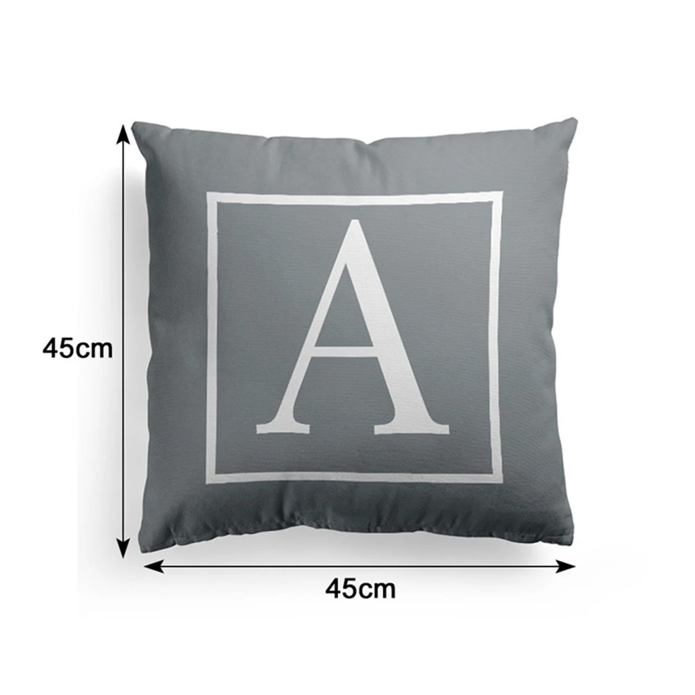 45x45 см серый Принт с английскими буквами Подушка Чехол для подушки наволочка