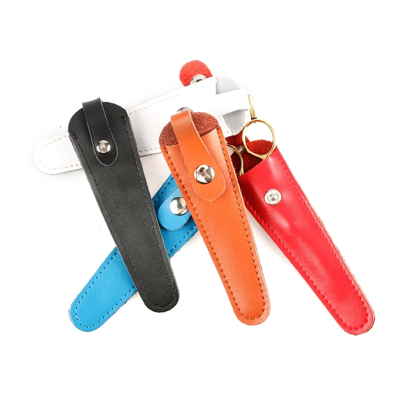 Чехол для ножниц волос из воловьей кожи 1 Подставка |