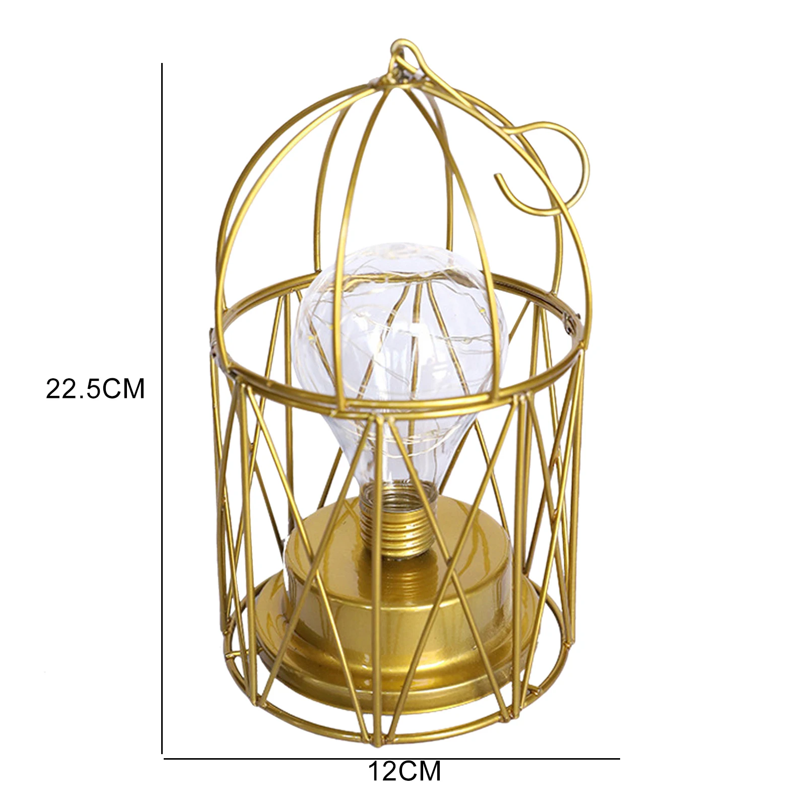 

Modern LED Table Lamps Birdcage Night Light Retro Simple Hollow Iron Art Lamp Ornament for Home Decoration for Bedroom Office