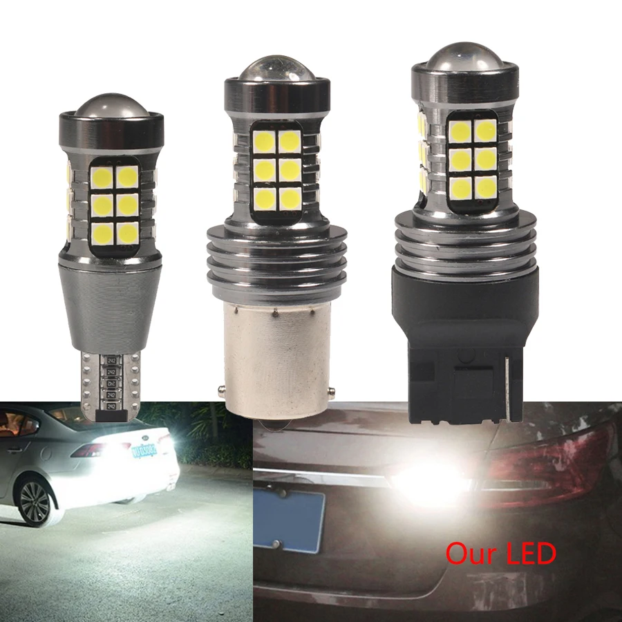 NHAUTP 1 шт. T15 921 W16W светодиодный Canbus лампы 3030 27 SMD T20 W21W 1156 P21w автомобильные задние
