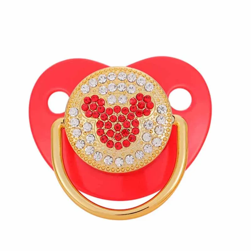 BLINGONLY роскошный манекен для младенцев розовые стразы без БФА блестящая соска |