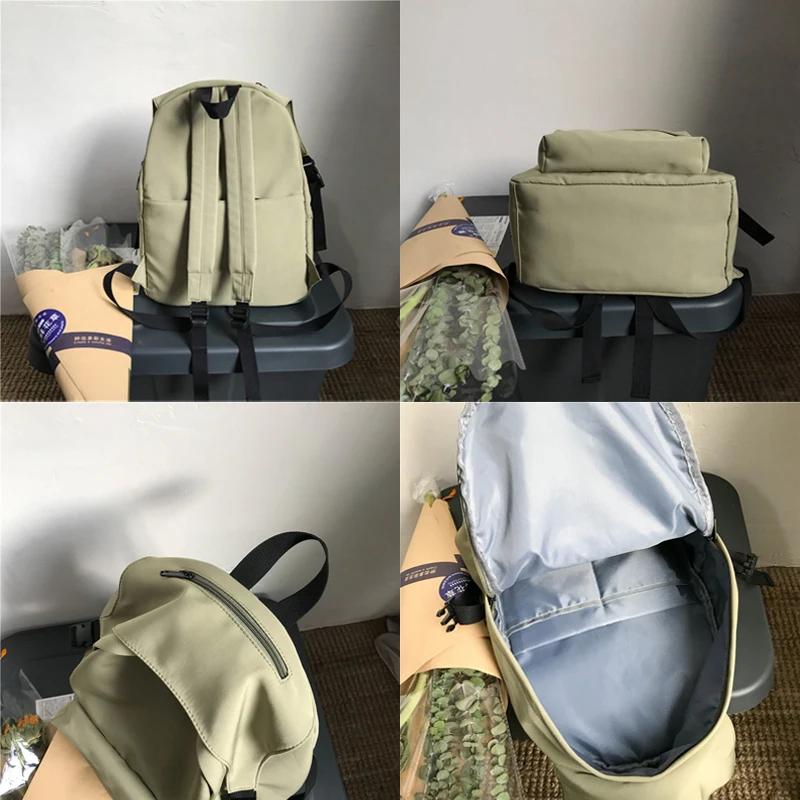 

2021 Fashion Waterproof Nylon Backpacks Women Shoulder Bag Female Big Small Travel Backpack For Teenage girl school bag Mochilas