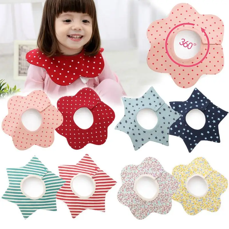 

Вращающийся на 360 градусов нагрудник в виде лепестков цветов Многофункциональный водонепроницаемый детский нагрудник из искусственной ко...