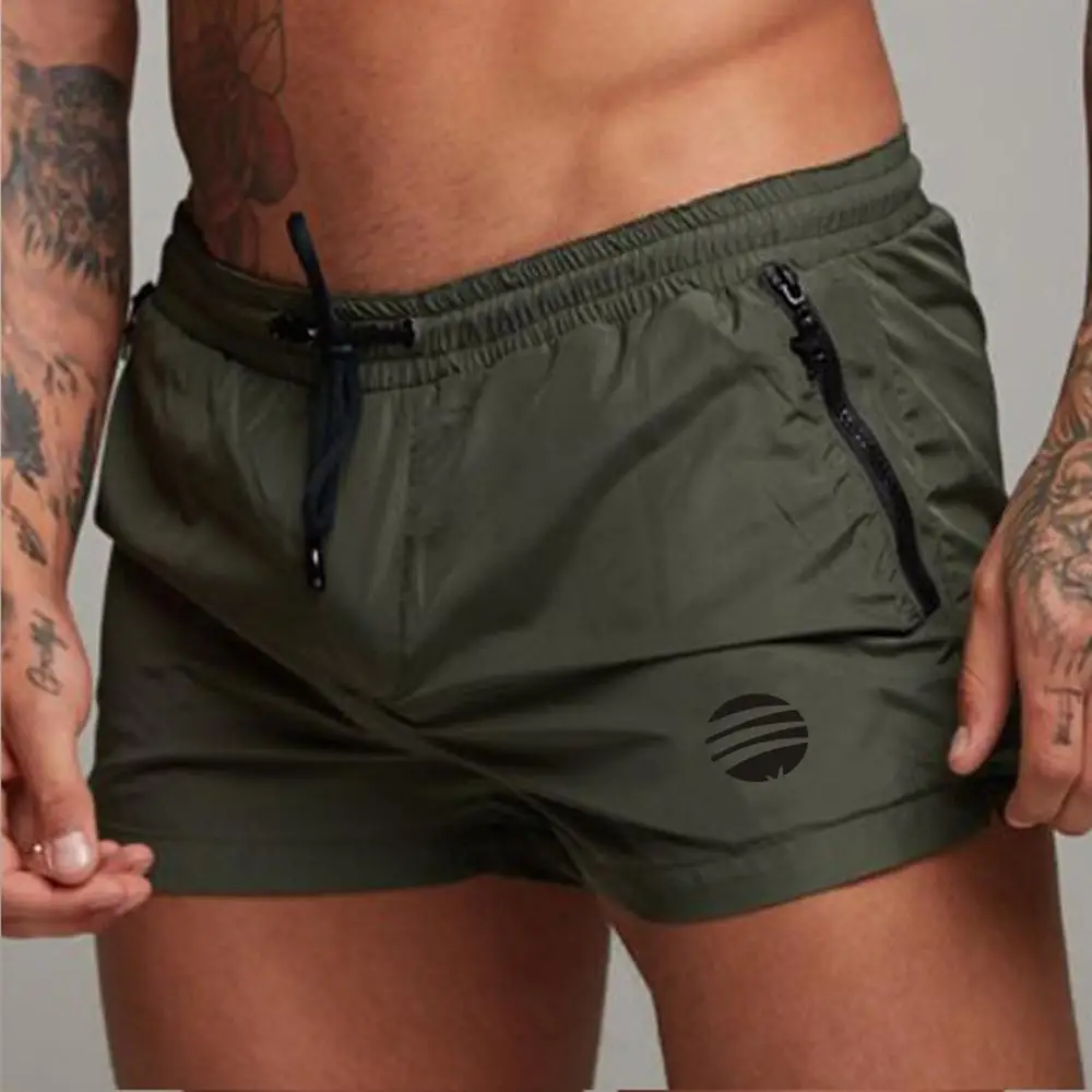 Новинка 2020 летние модные шорты для бега мужские спортивные фитнеса