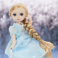 new 16 girl doll 13 movable joints 26cm bjd doll 3d eyes long eyelashes princess dress up fashion clothes doll toy girl gift