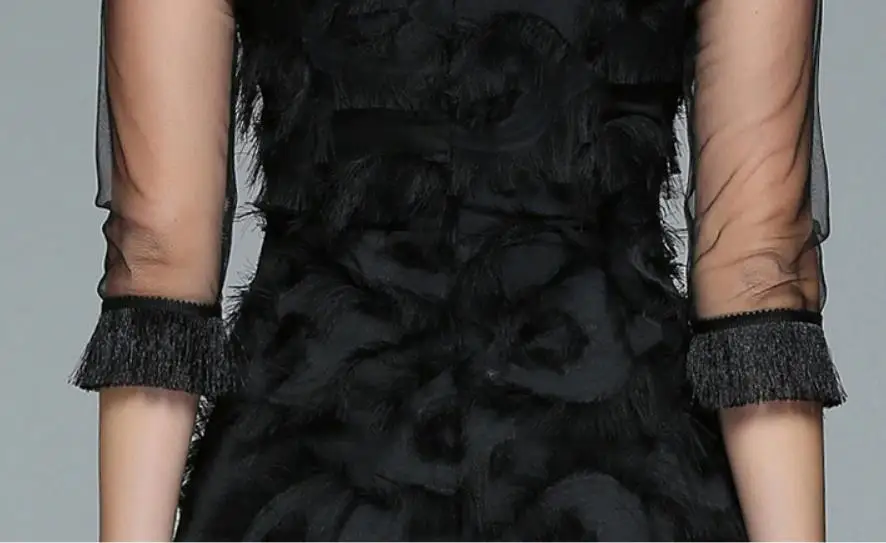 Роскошные женские вечерние платья новое поступление 2019 осеннее винтажное платье