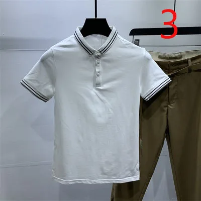 

Men's tight-fitting knitted T-shirt autumn fashion short-sleeved sweater high elasticity tide