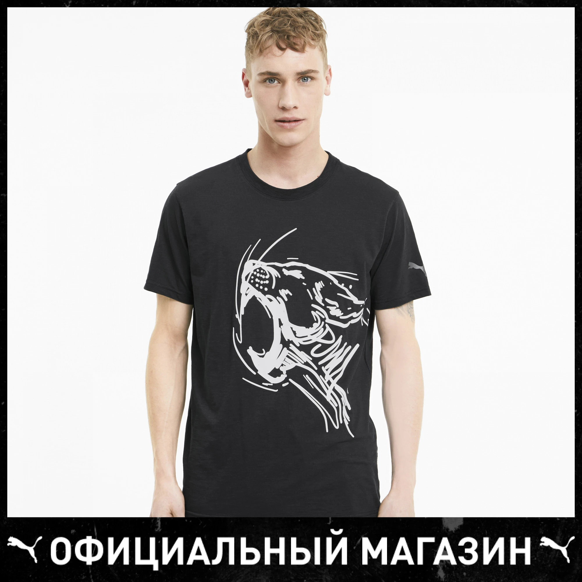 Футболка PUMA Performance Graphic SS Tee | Мужская одежда