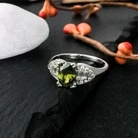 925 sterling silver emerald gemstone rings aaa zircon shine cz for women 6x8mm fashion ring party engagement anniversary gifts
