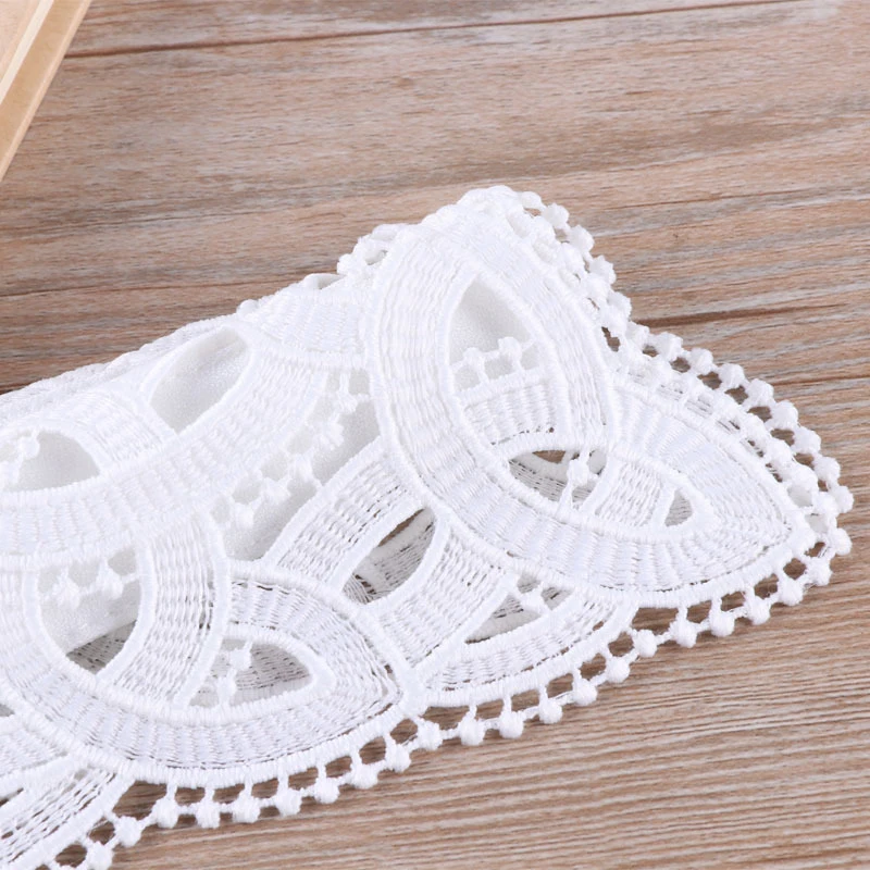 

Black/white Women Fake Collar Party Blouse Lace Hollow Detachable Fake Collar