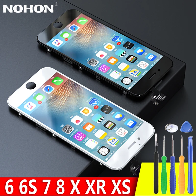 NOHON Display For iPhone 6 7 8 LCD For iPhone 6S Screen Replacement For iPhone X XS XR Display Assembly Digitizer 3D Touch AAAA