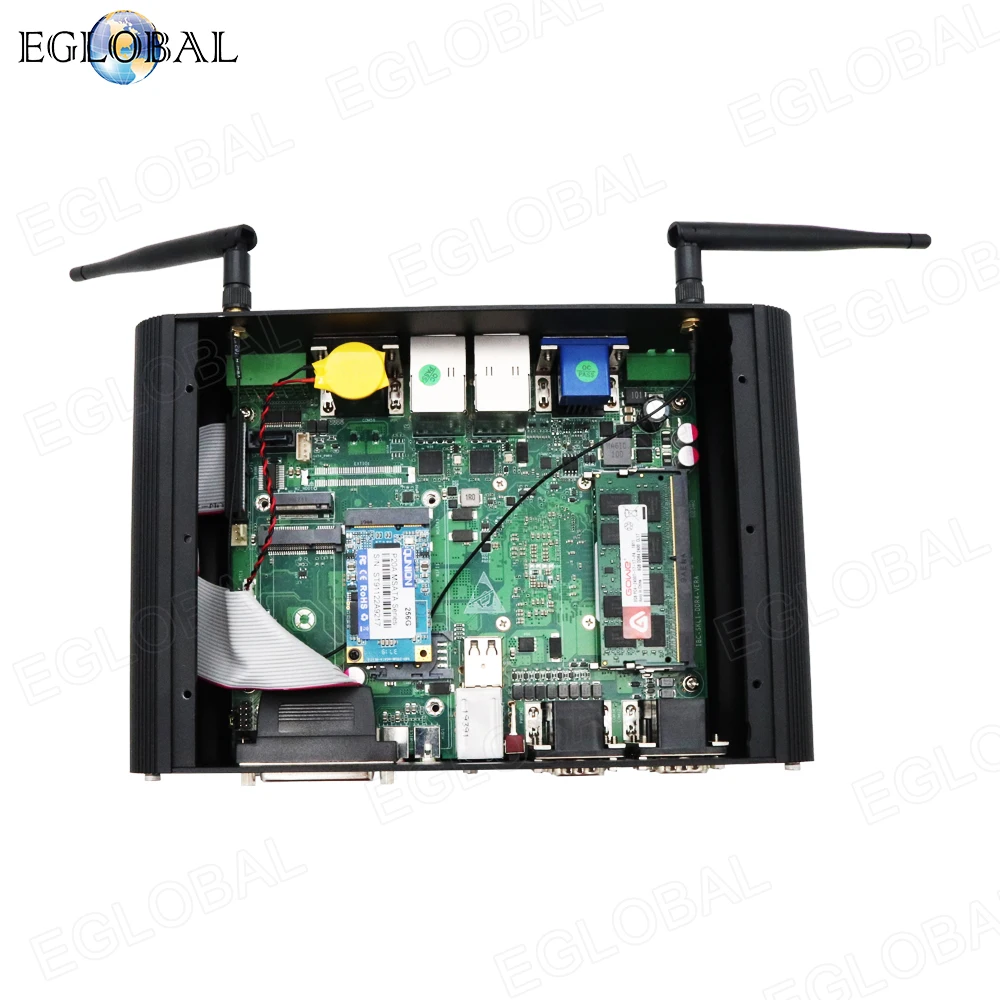 2020 EGLOBAL New Industrial Fanless Mini PC Intel Core i8 8250U i7 6567U DDR4 Computer with 6COM Ports GPIO LPT 2*RJ45 Lan | Компьютеры и