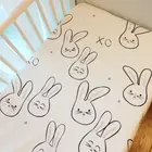 (Натяжная простыня 1 шт.)  Cover 1 шт. 100% хлопок детская простыня для маленьких девочек и мальчиков 130x70 см 120x60 см кроватка