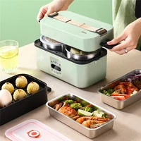 electric microwave heating lunch box food storage container for student office worker double layer insulation lunch container