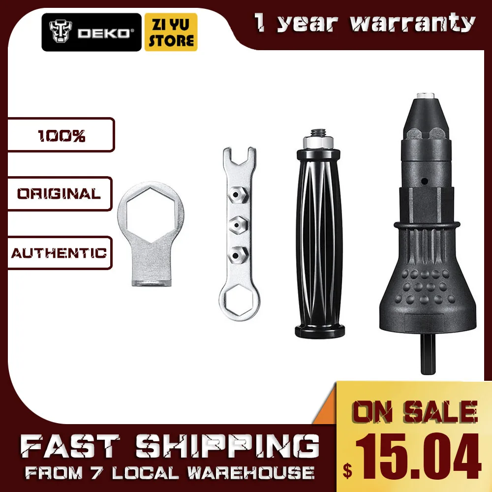 DEKO электрический пистолет с заклепками инструмент для заклепок беспроводной