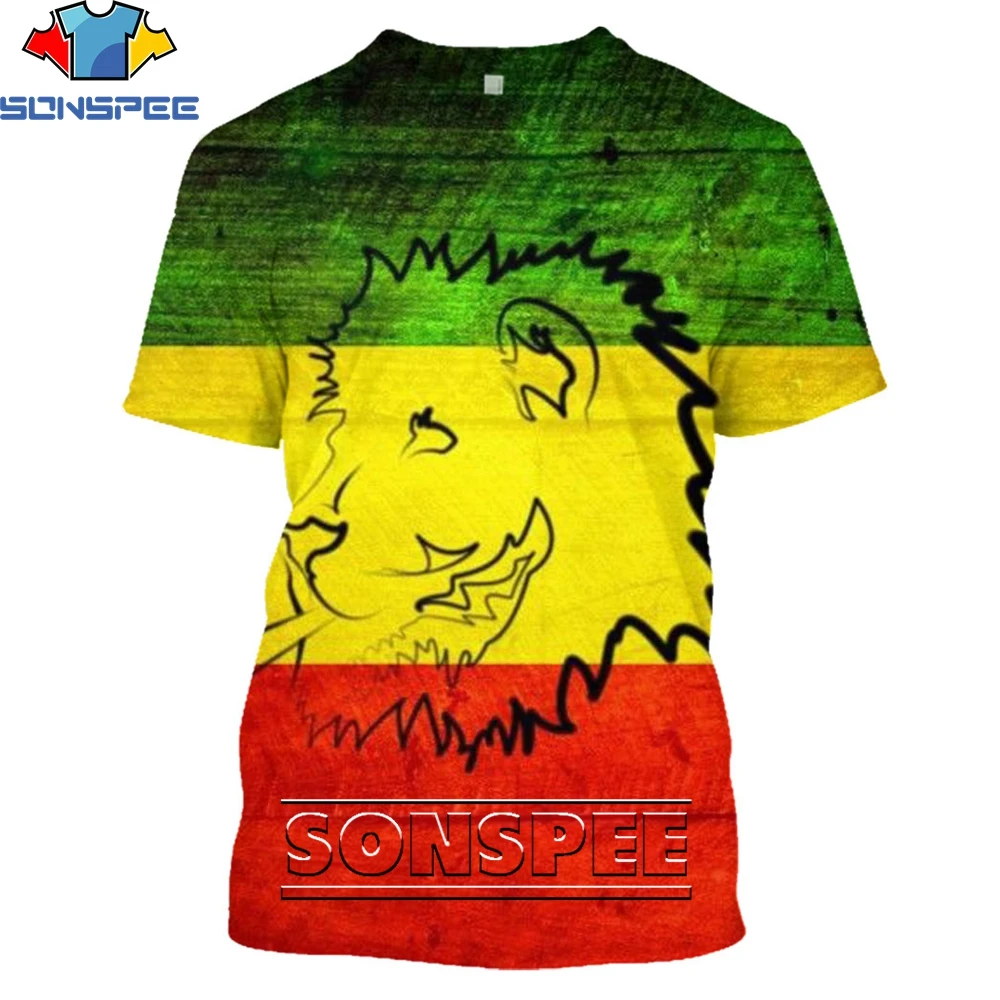 

SONSPEE Лев 3D печатающей головки горячий модная повседневная мужская обувь унисекс Мужская Футболка Harajuku с коротким рукавом Уличная одежда То...