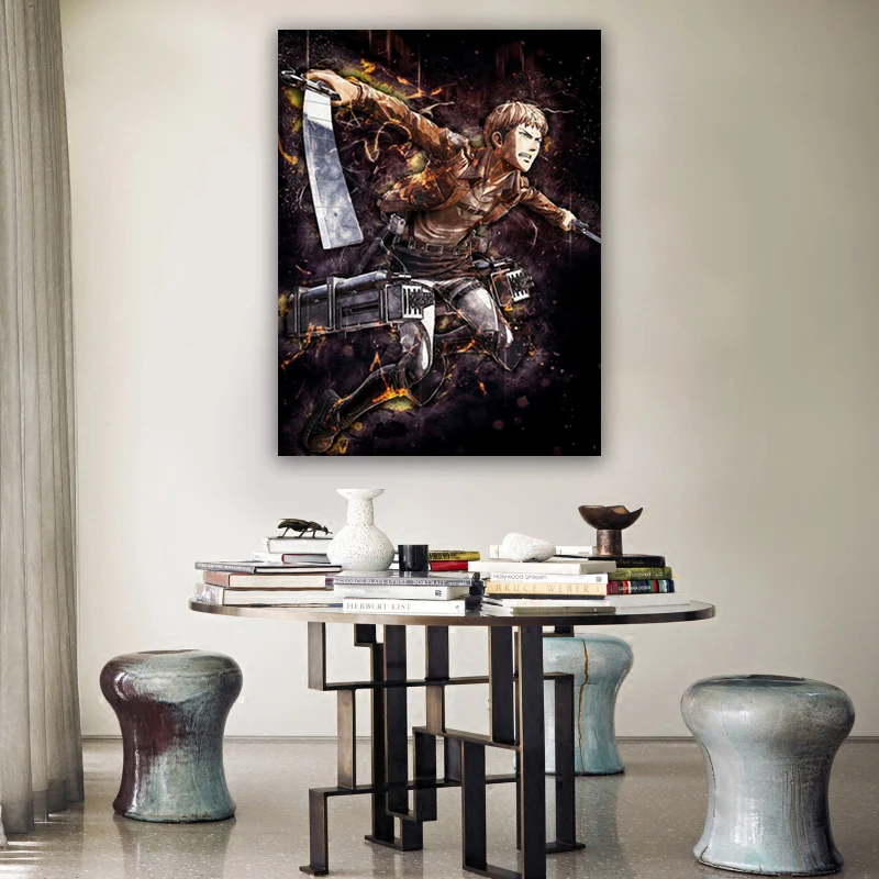 

HD Printed Attack On Titan Poster Home Decorative Wall Art Bertolt Hoover Canvas Painting Bedroom Modular Anime Roles Pictures