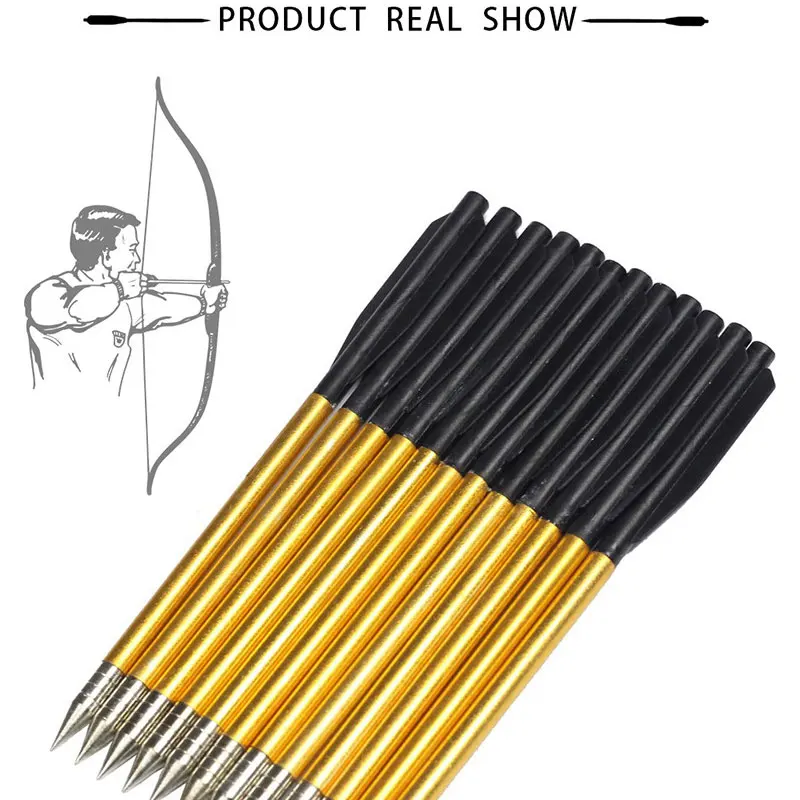60 шт./упак. открытый Стрельба Охота Алюминий советы болт 6.5 &quotДлина стрелка из