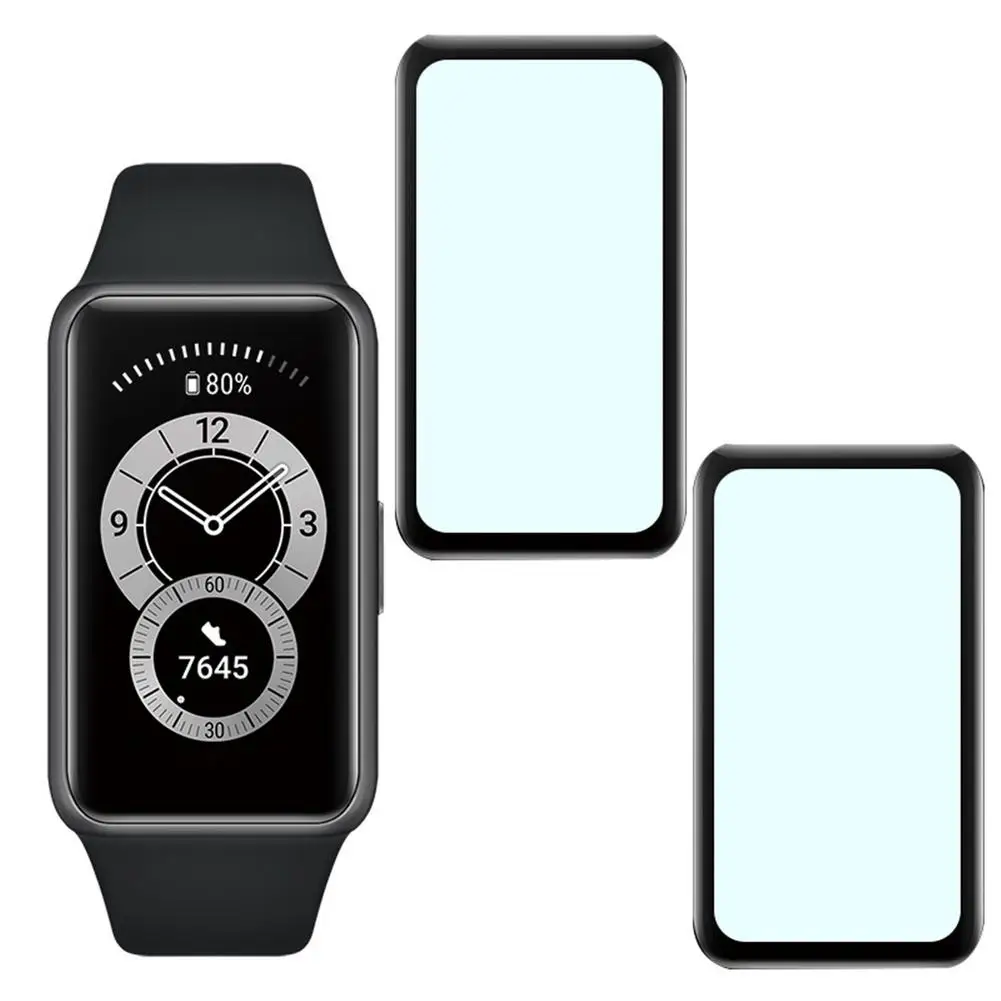 

Защитная пленка для экрана Huawei Honor Band 6, 0,2 мм, изогнутая, с защитой от царапин, со стикером для удаления пыли
