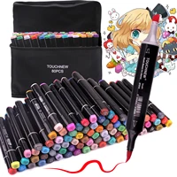 touchnew 12304060 80168 soft brush markers pen set sketch brush markers alcohol based markers manga drawing animation