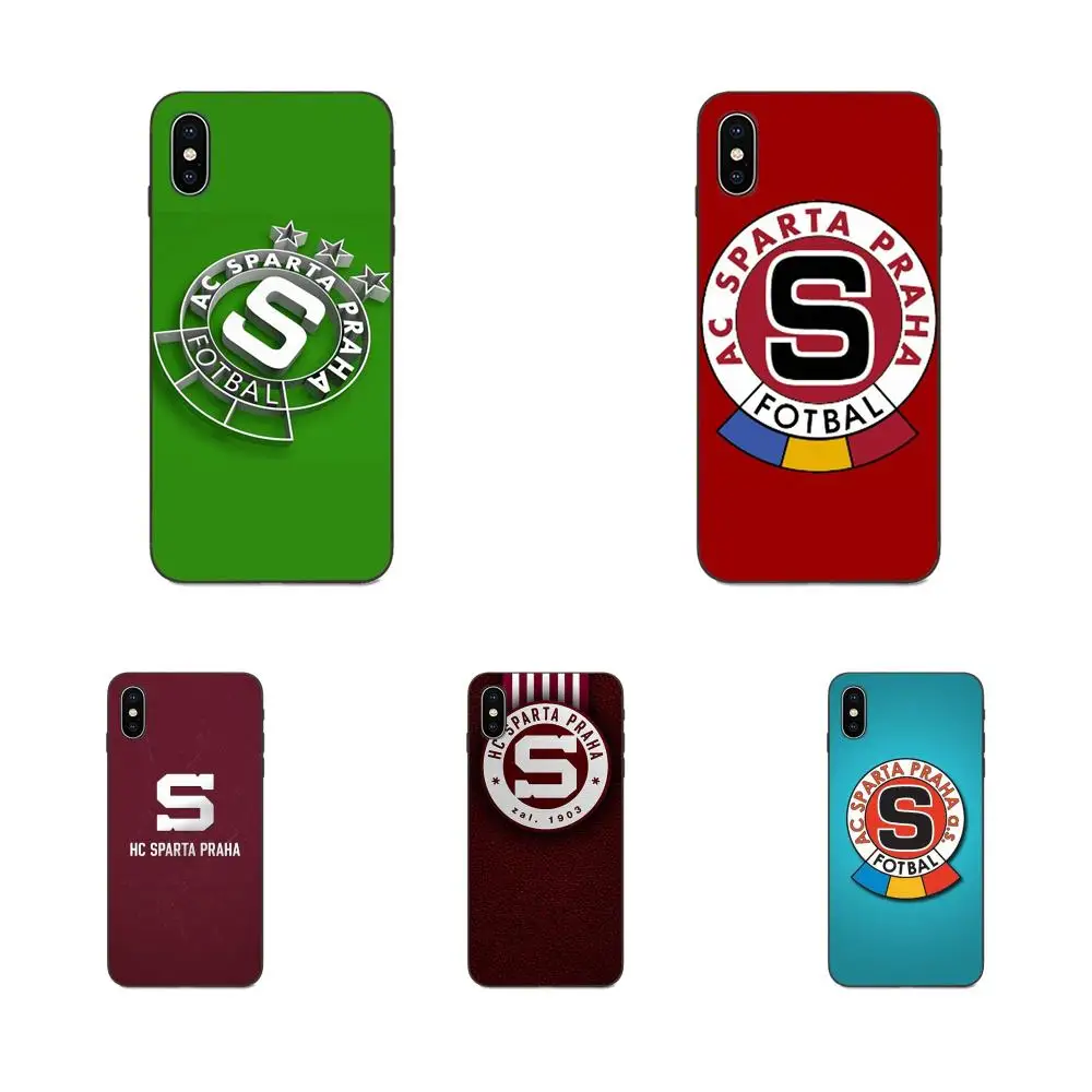 Модный чехол Sparta Praha с изображением футбола для Apple iPhone 4 4S 5 5S SE 6 6S 7 8 Plus X XS Max XR