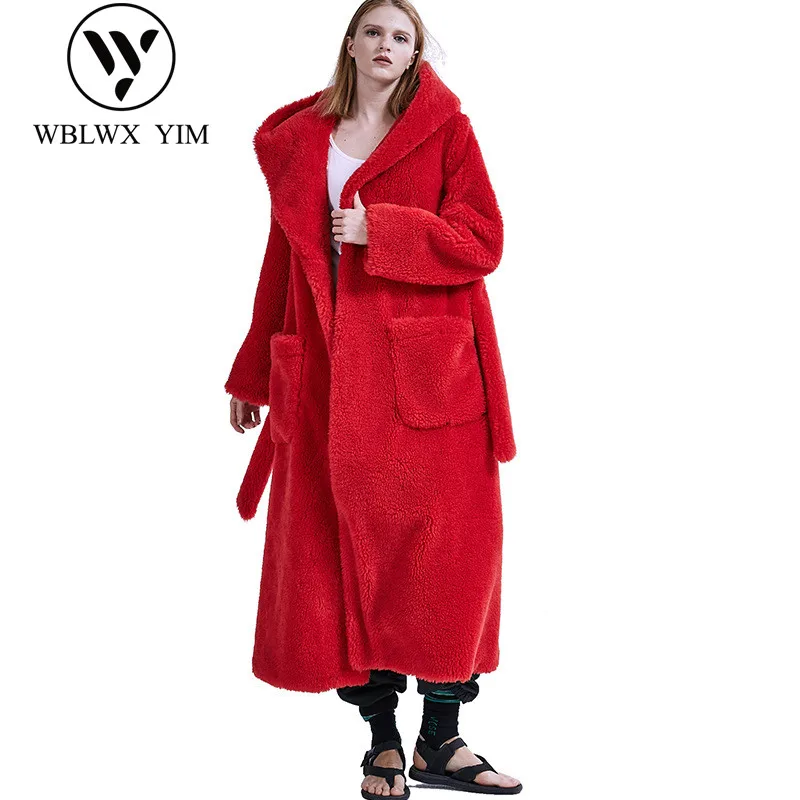 Высокое качество зимнее пальто с капюшоном для женщин толстое теплое