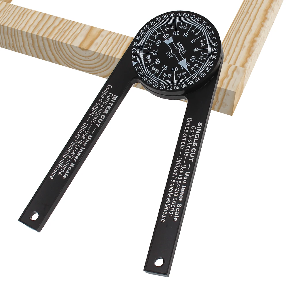 

Mitre Saw Protractor ABS Angle Finder Level With Marking Pencil Meter Gauge Tools Carpenter Measuring Ruler Woodworking Scale