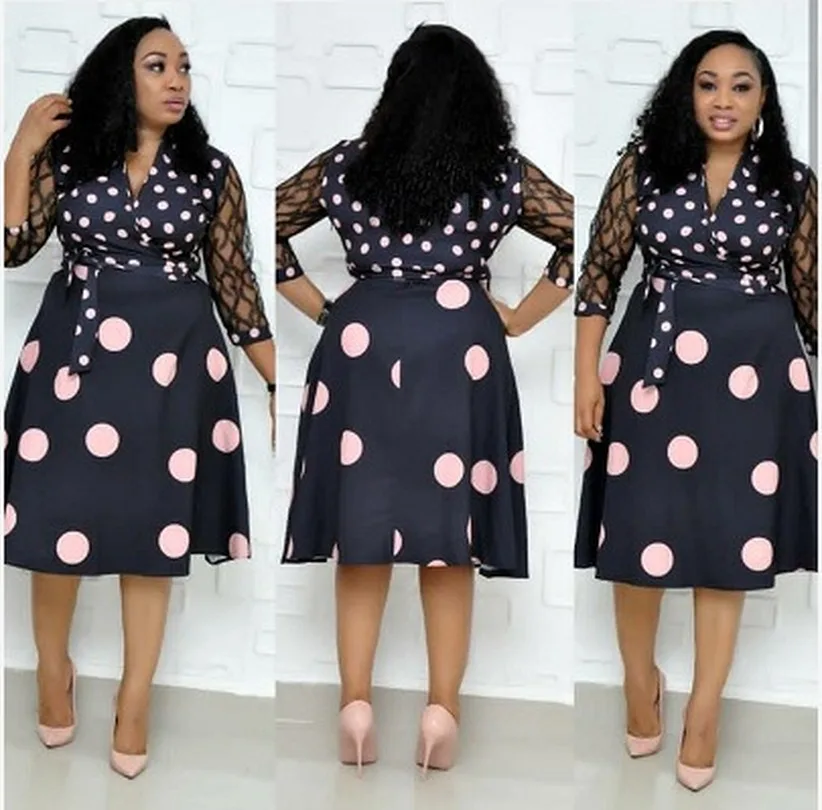 2019 Новое Элегантное модное Стильное летнее платье в африканском стиле большие