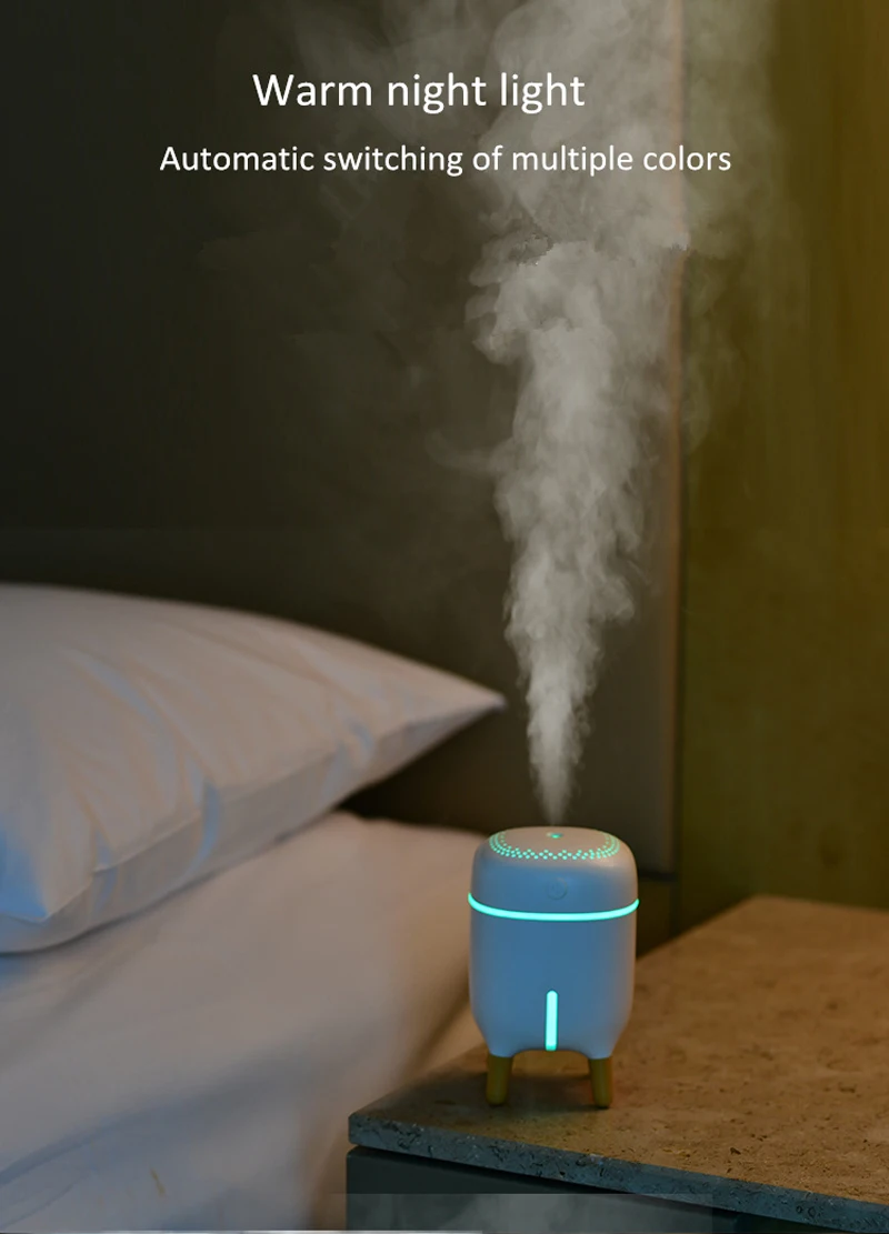New Aroma Essential Oil Diffuser Shelf Humidifier 240ml Air Purifier LED Night Light USB Mini Fogger Car Air Freshener