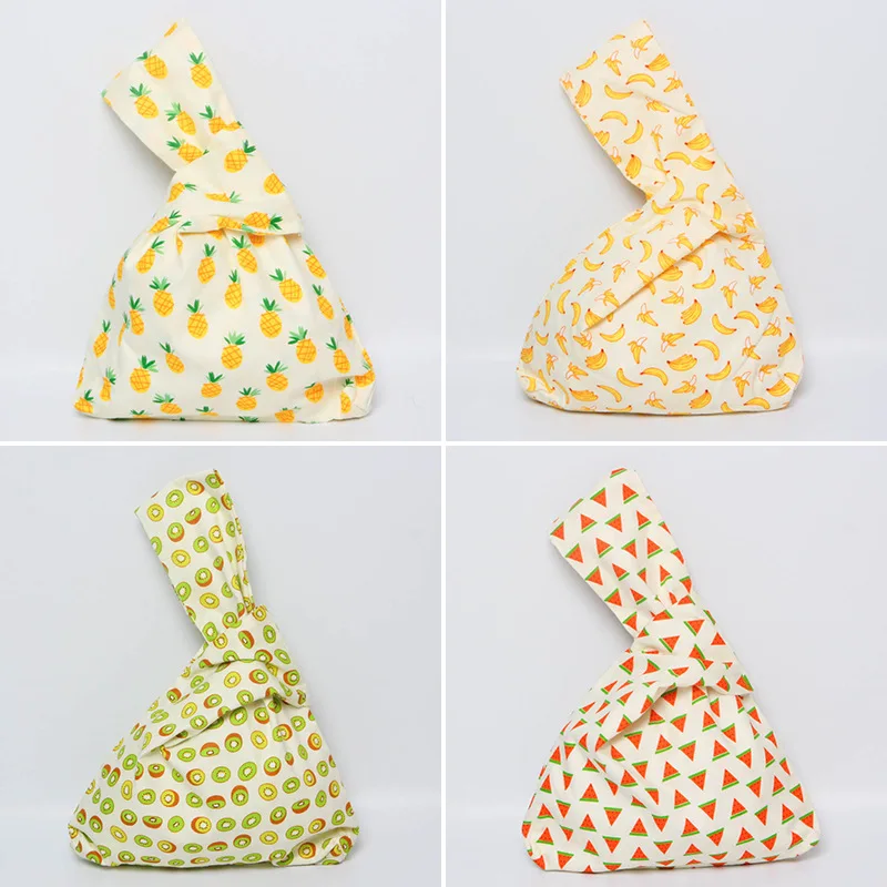 Фруктовый цветочный узор сумка на запястье девушки портмоне японской моды