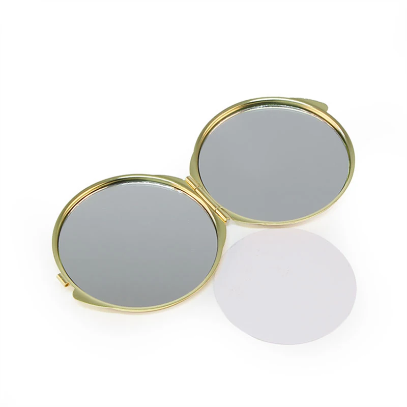 Складное зеркало для макияжа девочек с логотипом на заказ + заготовка сублимации