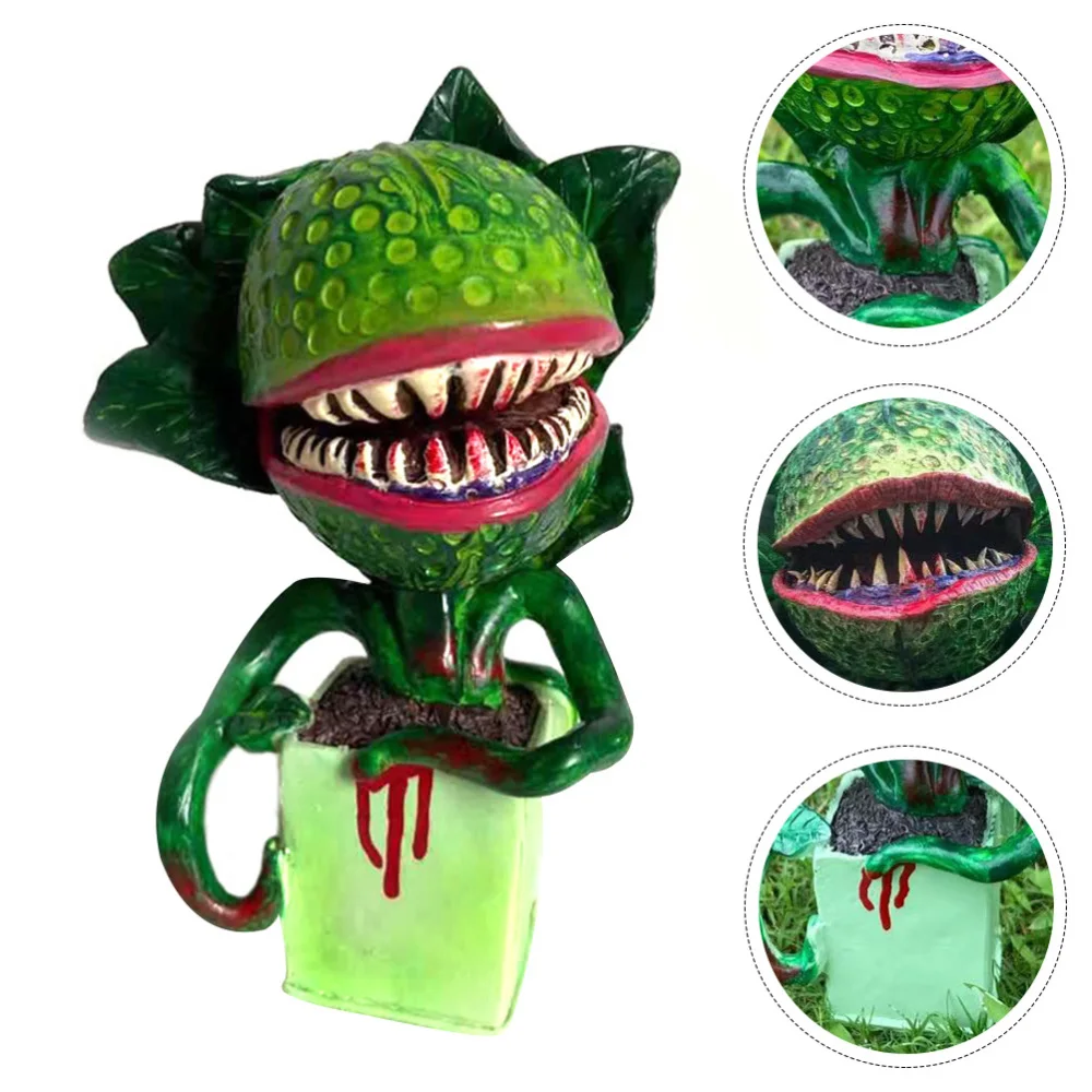 

1pc Unique Cannibal Plant Decor Horrible Cannibal Plant Ornaments Scene Decor