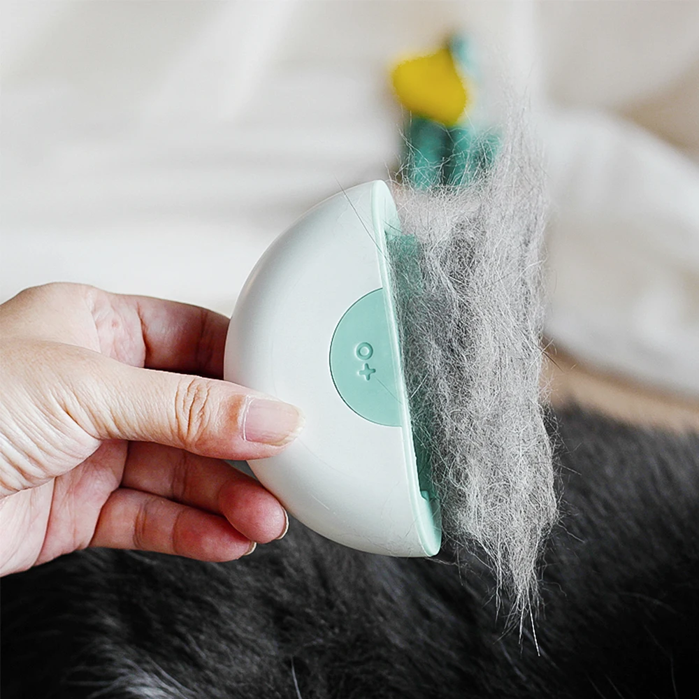 Pet Cat Dog Grooming Comb Double-Headed 2 Usages Massage Hair Removal Brush for Dogs Grab Floating | Дом и сад