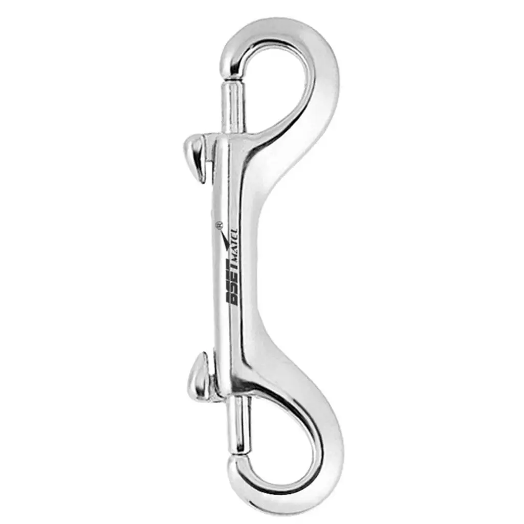 

Rustproof 100mm StainlessSteel Clips Dual Ended Bolt Snap Hook Marine Accs