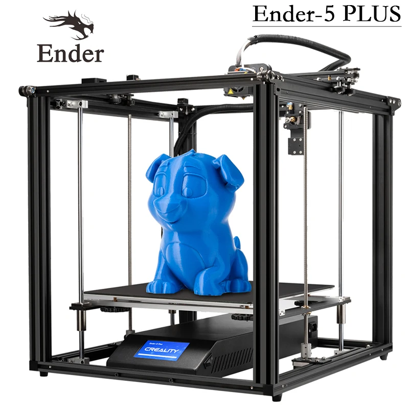 Ender-5 Plus 3D Принтер Высокоточный большой размер 350*350*400 принтер 3D Автоматическое выравнивание, двойная ось Z отключение питания восстановление Creality 3D