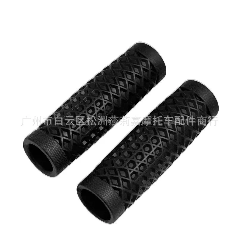 

Ручки руля мотоцикла, резиновая ручка в стиле ретро, противоскользящая конструкция, 22 мм, 7/8 дюйма, универсальный руль, неразрушающая установка