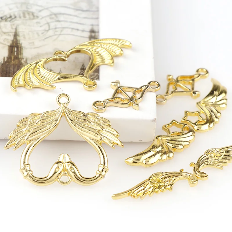 5 шт. с открытой спиной ободок крыльями ангела подвески серьги ассорти
